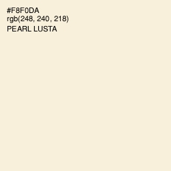 #F8F0DA - Pearl Lusta Color Image